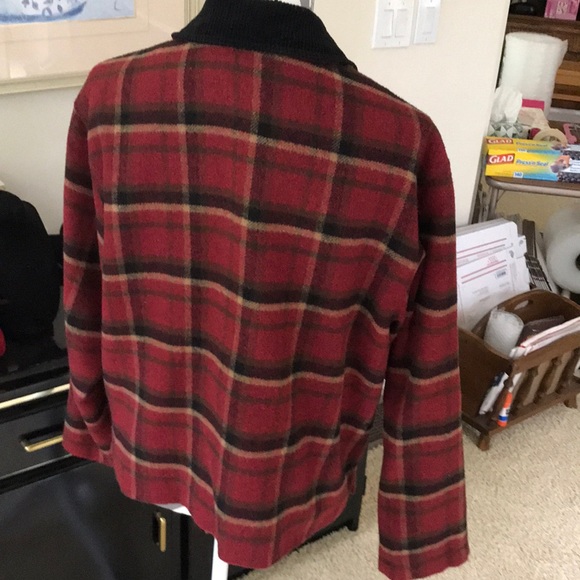 Herman Geist wool blend jacket. Pretty plaid. - Picture 5 of 6